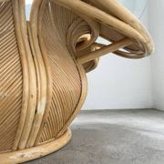 Vivai del sud “flower” rattan coffee table