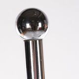 Italian Architectural Travertine Chrome Coat rack, 1960s