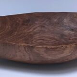 Oblong cut solid wood carved monoxyl