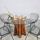 Vintage fifties bamboo dining table 1950