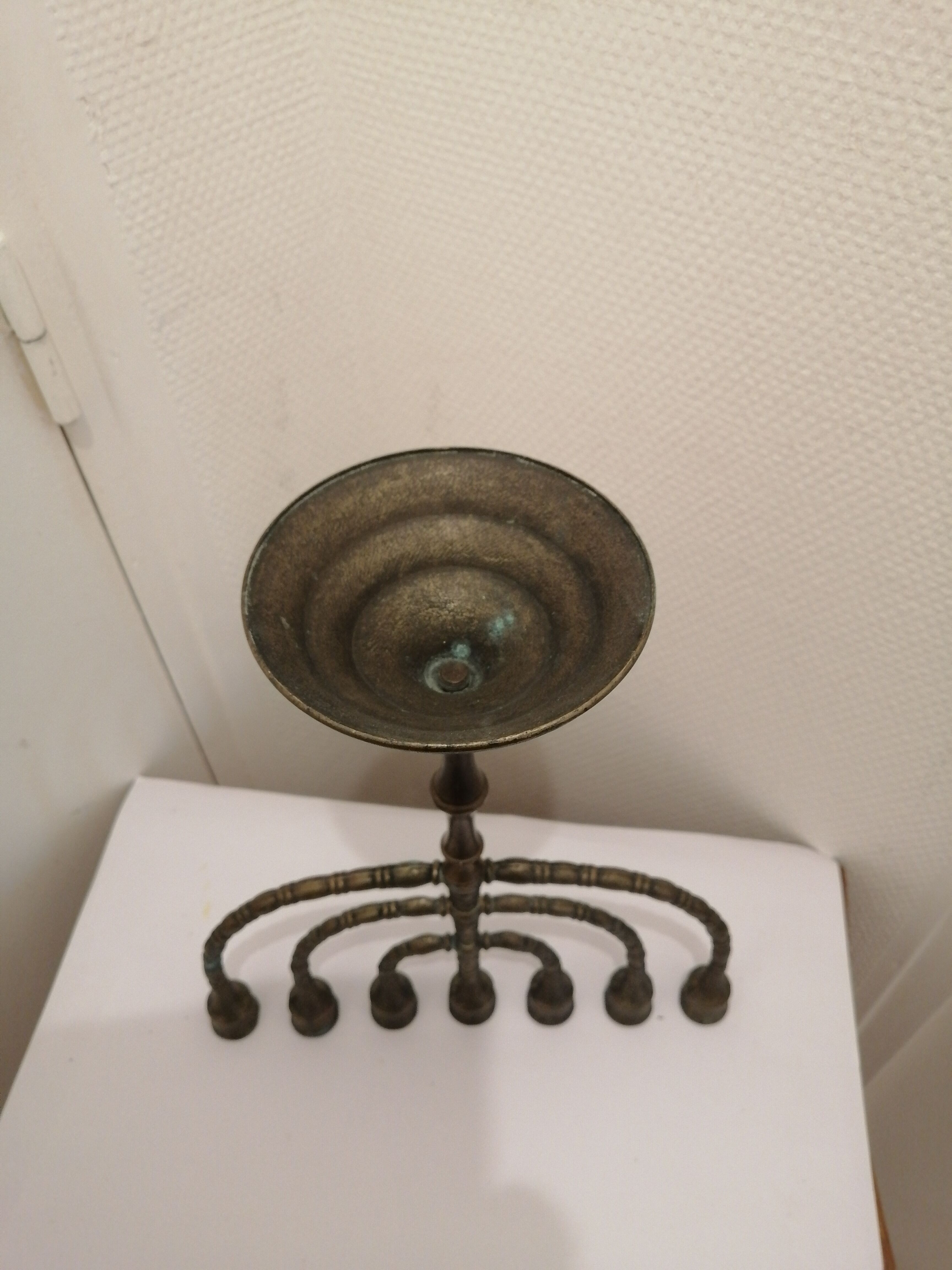 Hebreu worship candlestick menorah hanukkia 7 branches