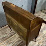 Louis XV style chest of drawers in solid walnut circa 1920-1940