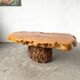 "Free-form" coffee table in solid elm.