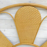 Headboard rattan shape petals