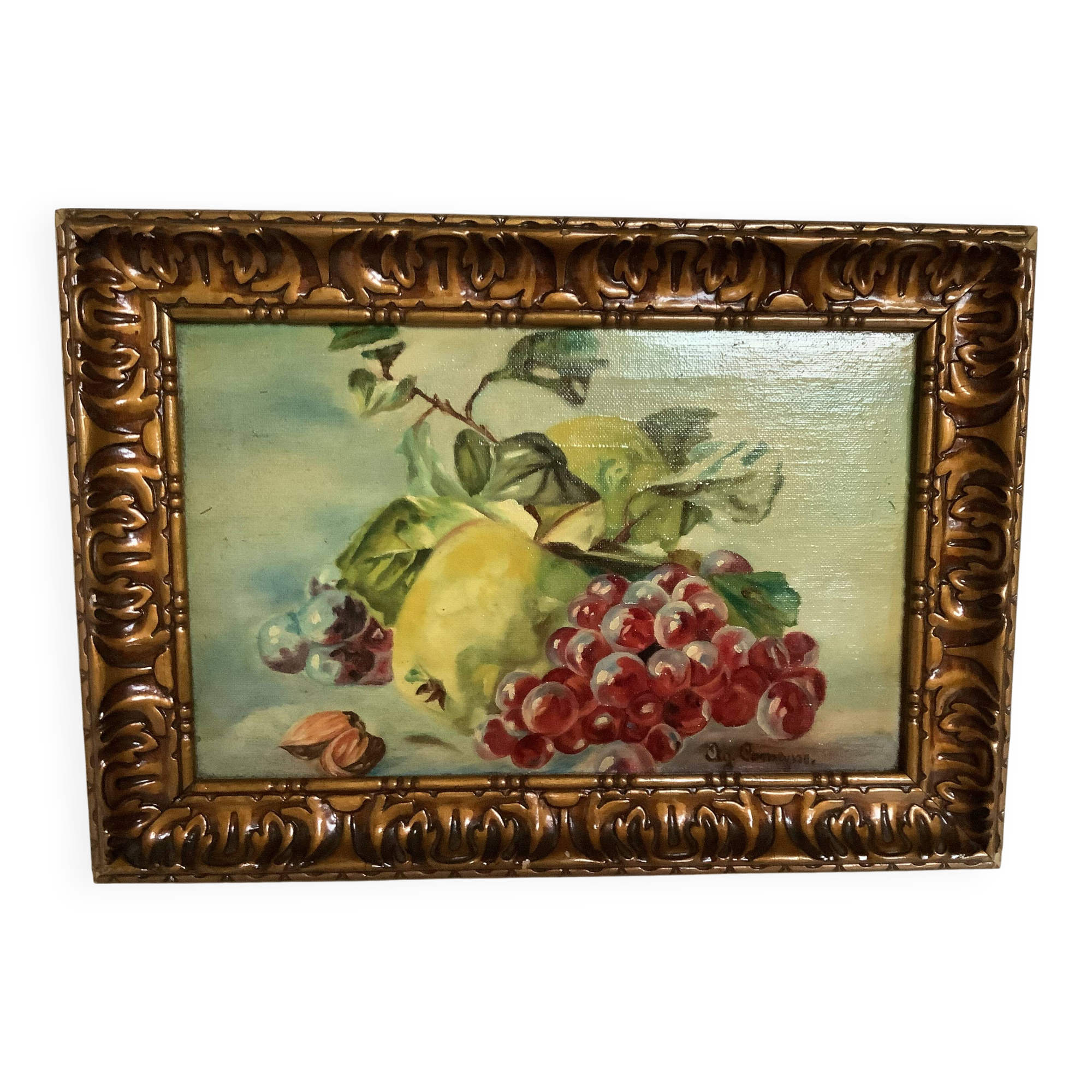 Tableau nature morte huile sur toile