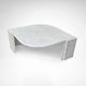 Carrara marble teardrop coffee table Germany 1980s
