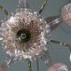 Liz Taylor, Iridiscent Pink Murano Glass Chandelier, 1980s