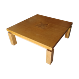 Table basse carré marqueterie
