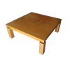 Square coffee table marquetry