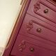 Commode baroque berry et bronze