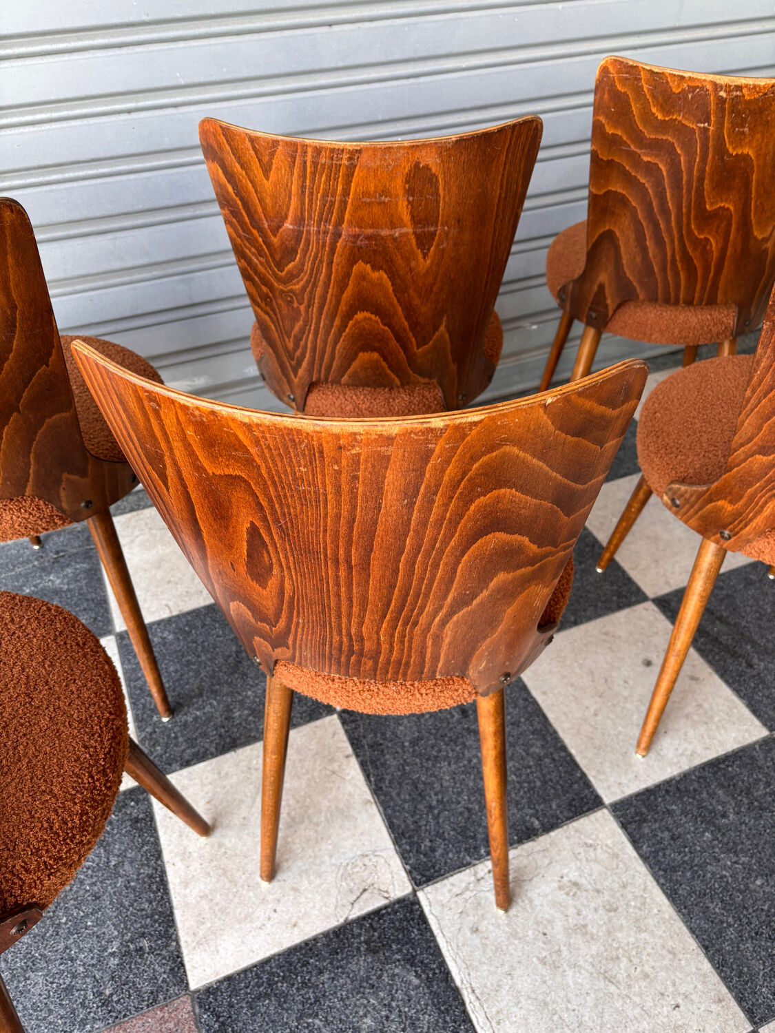 Set of 8 Baumann bistro chairs
