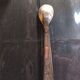 Antique Baptismal Cup + Silver-Plated Spoon - Bird Decoration -