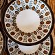 6 soup plates walnut model by Boch