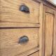 XXL solid oak counter sideboard