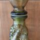 Italian carafe genius glass bottle from Empoli 60s 70s.