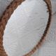 Old vintage braided rattan mirror