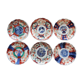 Ensemble de 6 assiettes Imari Japon Meiji