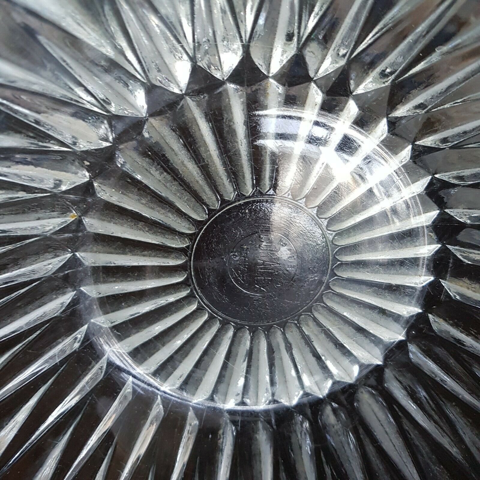 Vintage Duralex Diamond Glass Salad