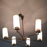 Chandelier vintage 60 opalines
