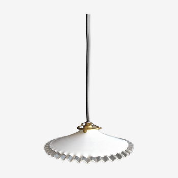 White opaline hanging lamp