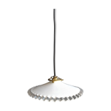 White opaline hanging lamp