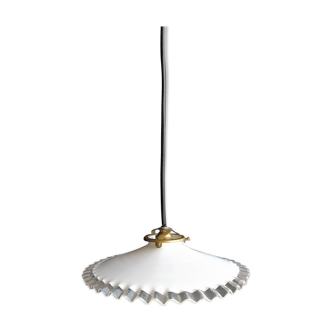 White opaline hanging lamp