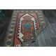 1970s Vintage Turkish Oushak Handmade Wool Cotton Pink Area Rug 151x225