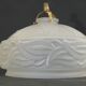 Lampshade/suspension/frosted opaline/vintage