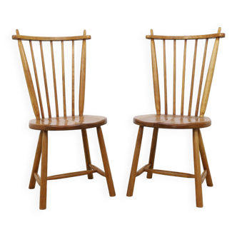 2x Chaises Spindle par De Ster Geldermalsen, 1960