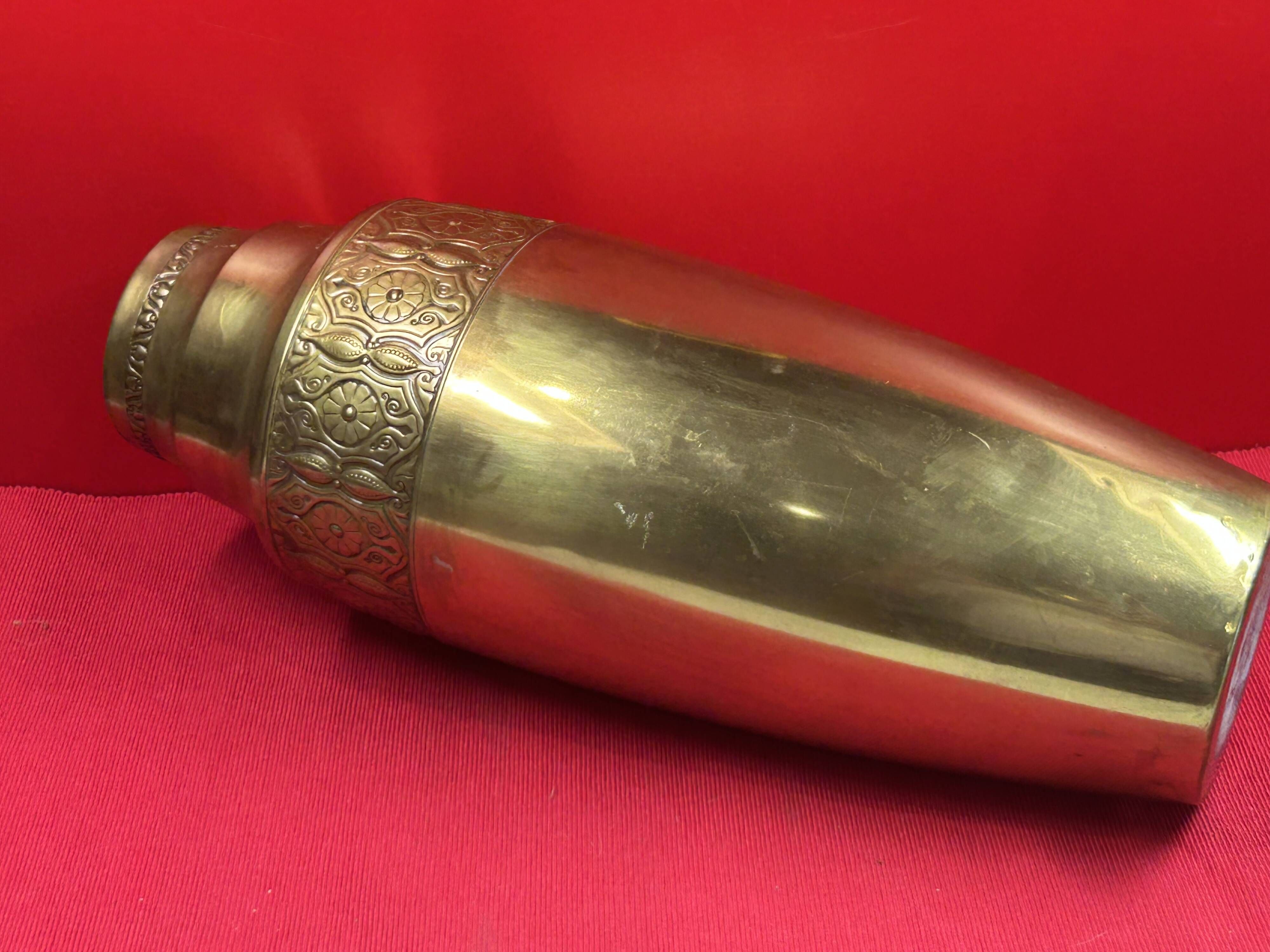 Dinanderie - Grand Art Deco Vase brass 40 cm
