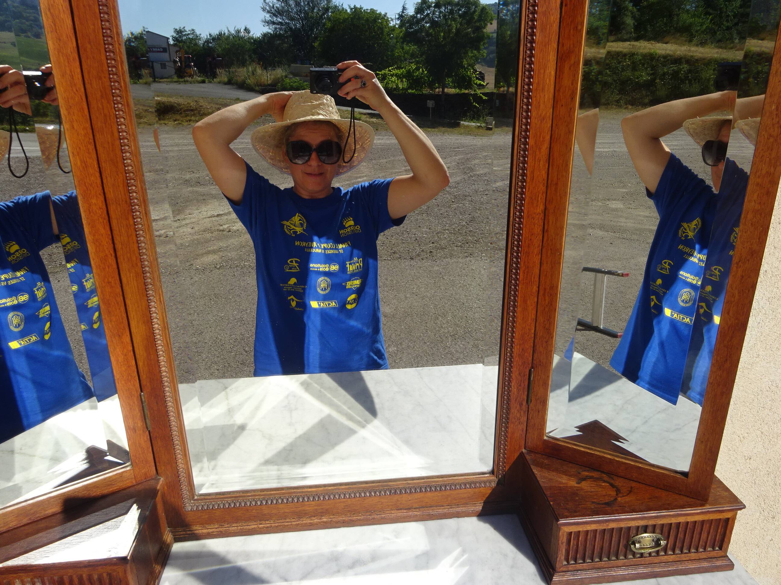 Miroir triptyque époque Art Déco