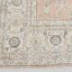 Tapis vintage floral rose blush et pêche 8x12, tapis pour salon.
