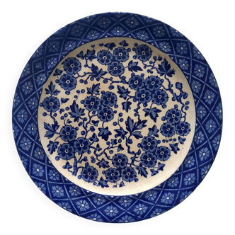 Round plate, antique from the 1880s. AMS brand