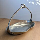 ​Basket  ​in Pewter ​Signed ​Jean Goardère - Arts and crafts