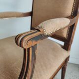 Louis XVI Jacob style armchair beige trim