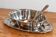 Antique silver-plated sauce boat with sauce spoon – Attached tray in Louis XV style