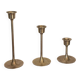 Scandinavian vintage brass candle holders