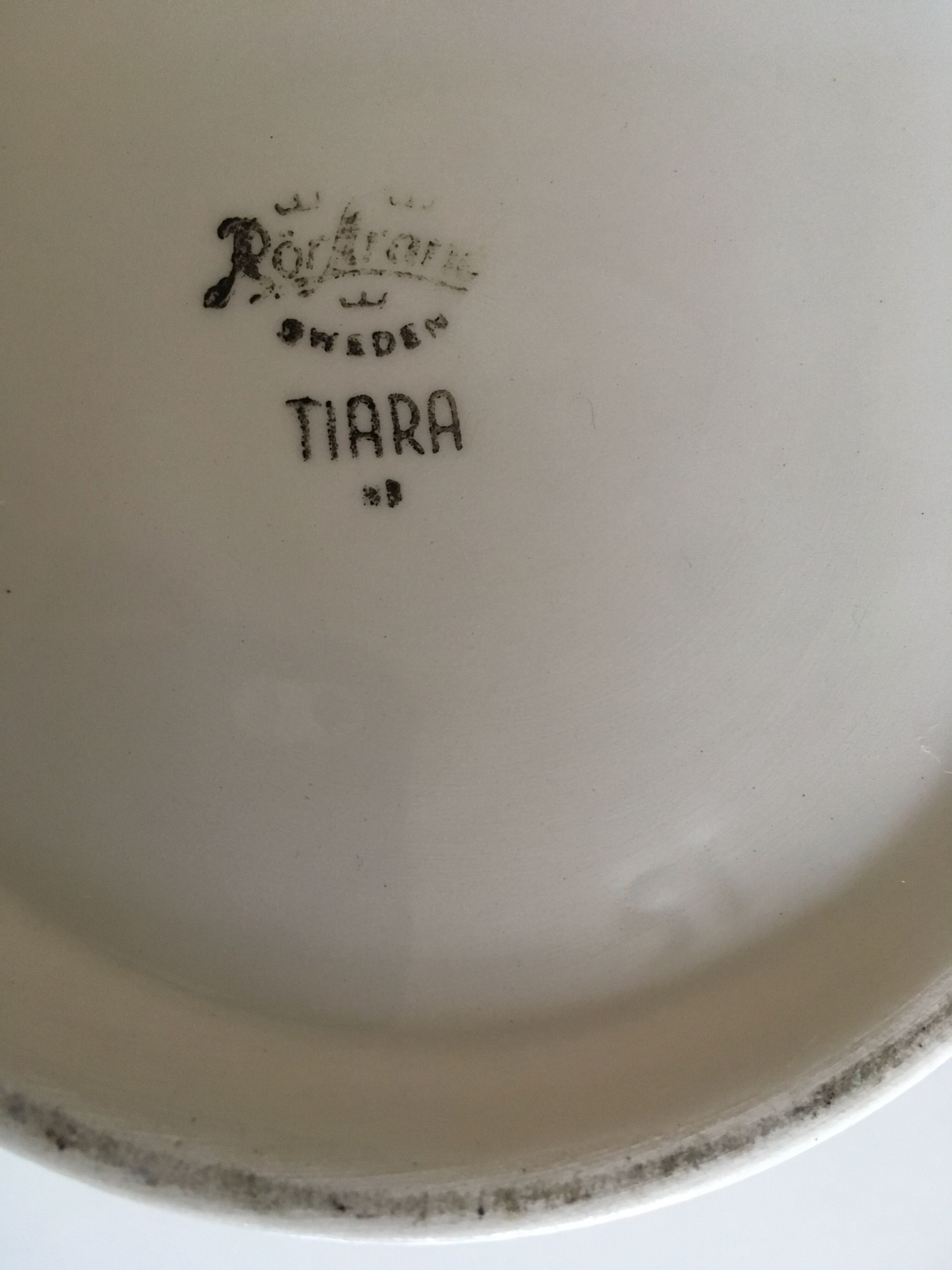 Cache pot Rörstrand Sweden 60s by Tiara by Hertha Bengtsson