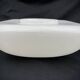 Large square ceiling or wall light in opaline white milk glass