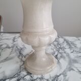 Lampe à poser en albatre vintage