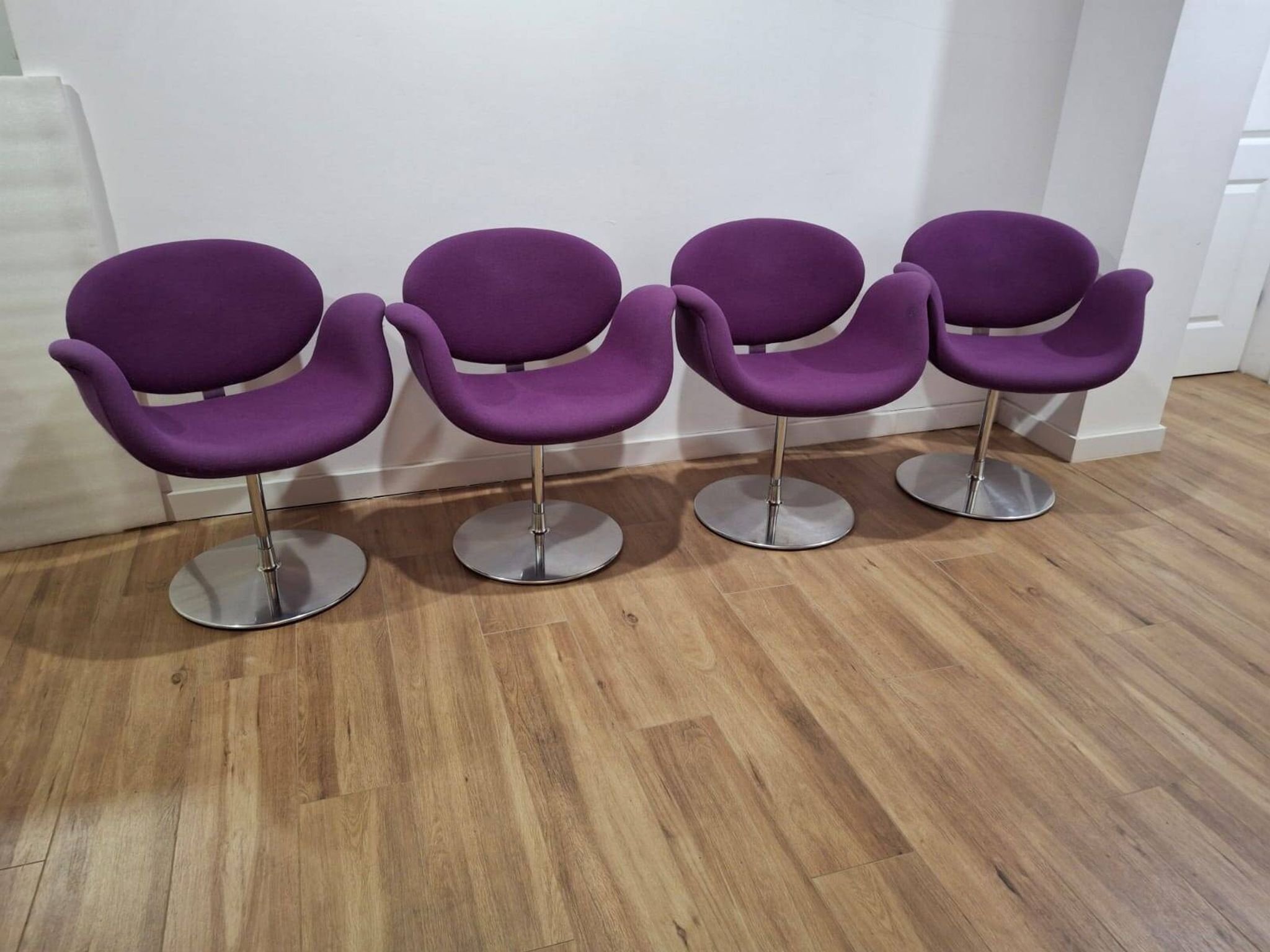 Ensemble de 4 fauteuils, Tulip, Pierre Paulin, Pays-Bas années 1980.