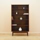 Walnut bookcase, Danish design, 1970s, designer: Johannes Sorth