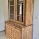 Sideboard curiosity cabinet made of solid antique wood
