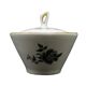 Art Nouveau sugar bowl, cream ceramics, Ćmielów, Poland, 1960s
