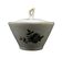 Art Nouveau sugar bowl, cream ceramics, Ćmielów, Poland, 1960s