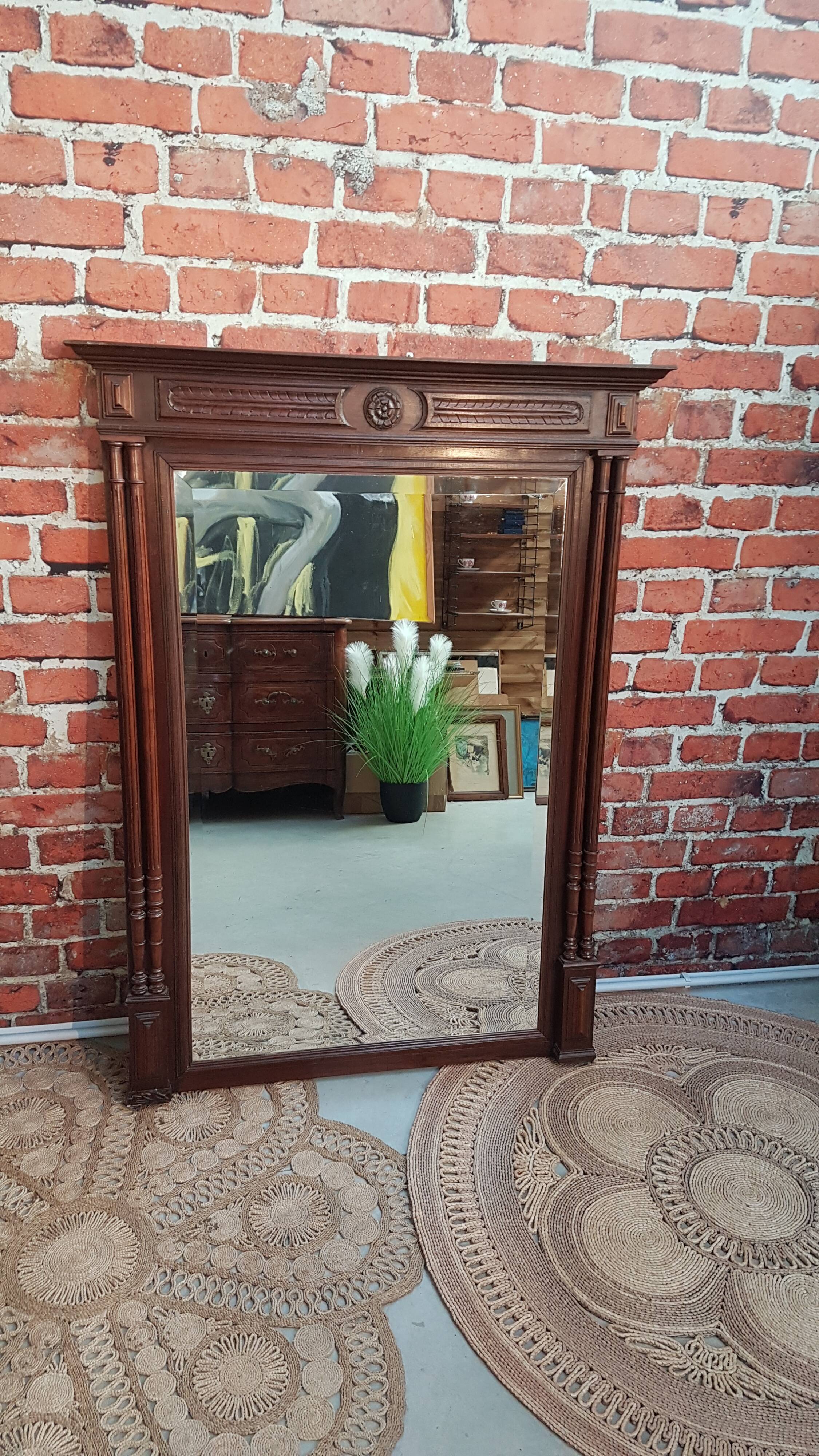 Wooden mirror