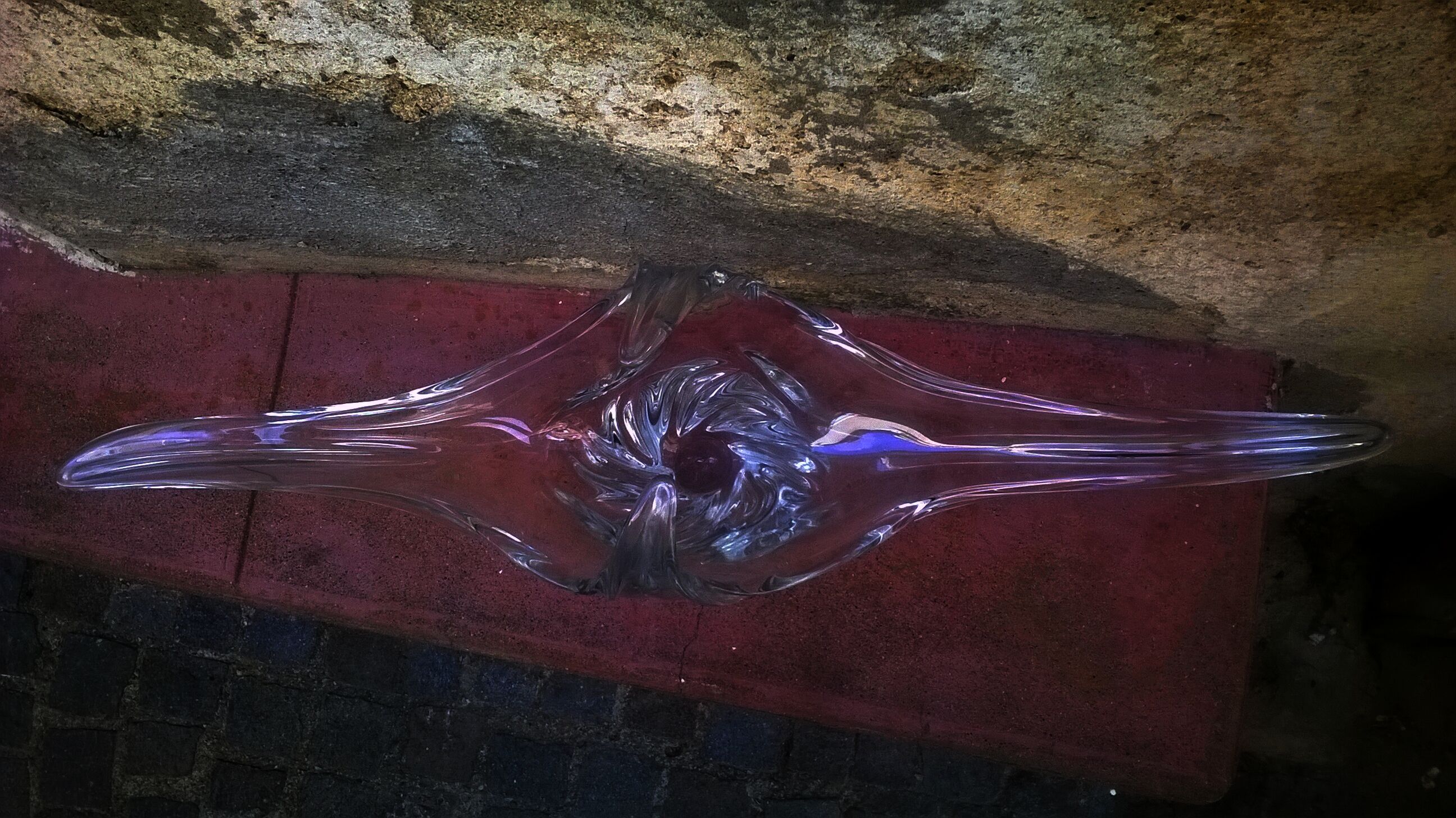Large crystal center table cut