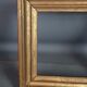 Pair old frames gilded wood gold leaf 26,5x23 cm, foliage 20,5x17 cm SB