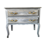 Louis XV-style patinated grey dresser
