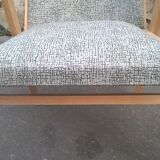 Fauteuil pied compas scandinave